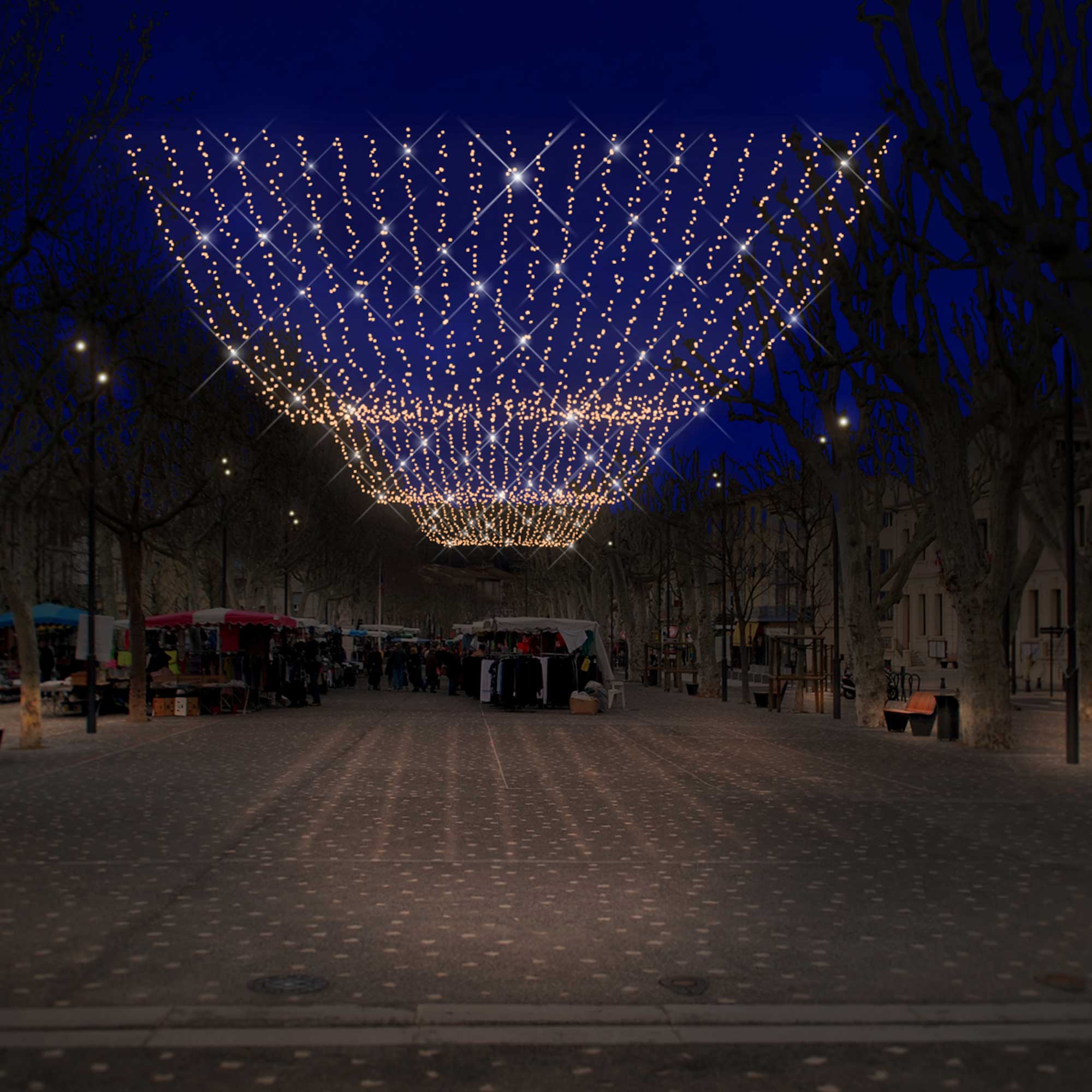 Plafond lumineux scintillant Optima H30 x L2m - 230V